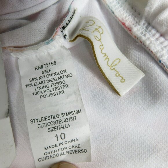 2 Bamboo One Piece Swimsuit Ladies 10 Bright Adjustible Straps Soft Cup Plunge - Picture 10 of 12